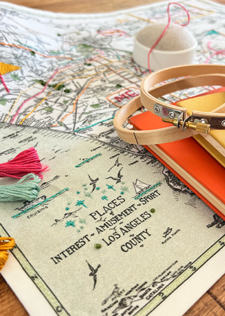 Embroidered Sonoma County Map