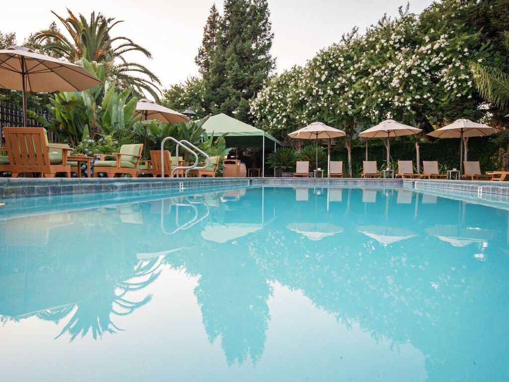 The outdoor pool at Appellation Lodi - Wine & Roses Resort and Spa in Lodi wine country